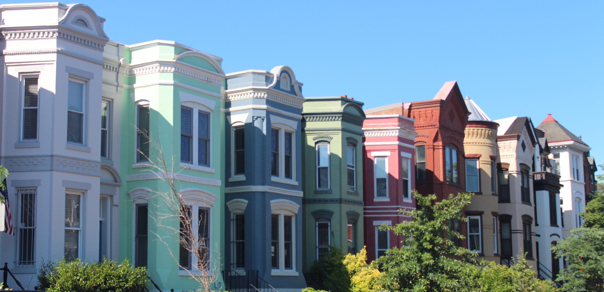 colorful homes, exterior