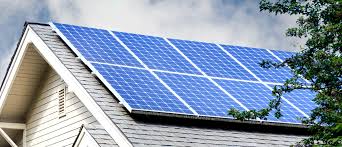 solar panels on a rooftop